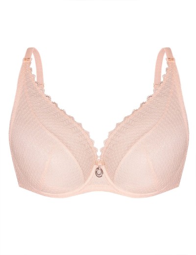 Кружевной бюстгальтер бралетт Mefemi KAYLA M bralette пудра, Цвет: пудра, Размеры: 95E, изображение 8