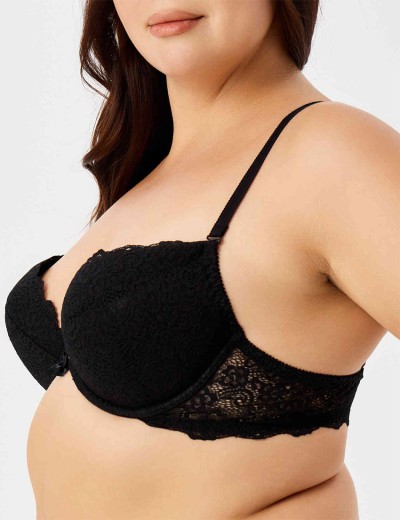 Бюстгальтер со съемными вкладышами Novella 620-1719 черный, Цвет: черный, Размеры: 80C, изображение 3