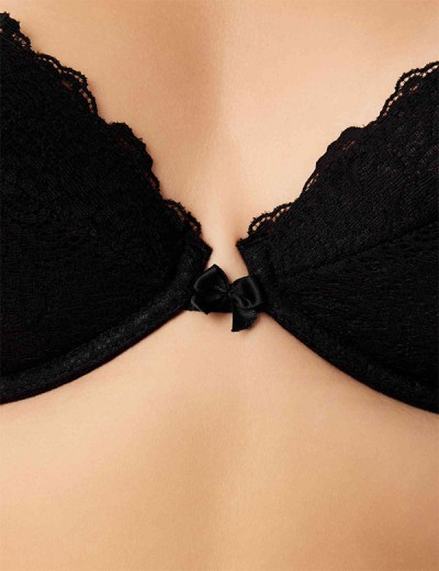 Бюстгальтер со съемными вкладышами Novella 620-1719 черный, Цвет: черный, Размеры: 80C, изображение 4