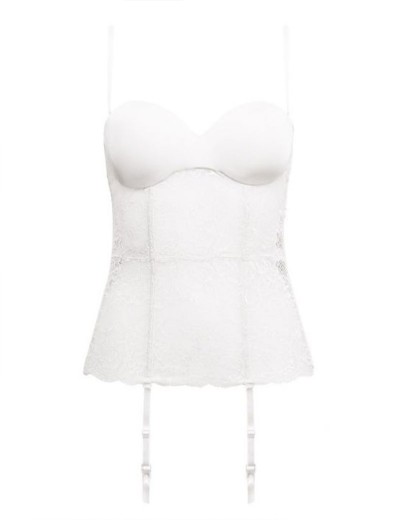 Корсет с чашкой пуш-ап Sielei PURE LOVE 1971 bianco, Цвет: bianco (белый), Размеры: 90B, изображение 7