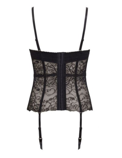 Корсет с чашкой пуш-ап Sielei PURE LOVE 1971 nero, Цвет: nero (черный), Размеры: 85B, изображение 3