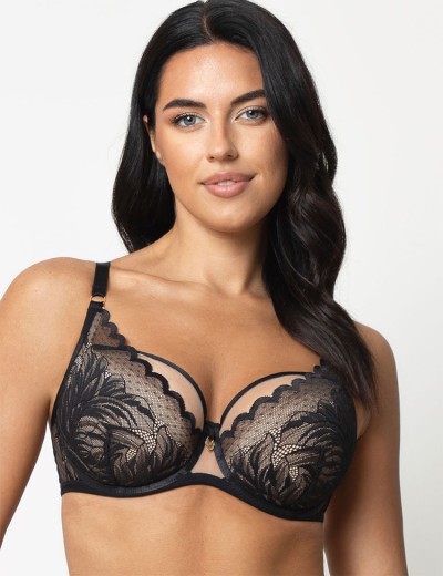 Бюстгальтер полупоролоновый Subtille ELZA semi-soft черный+бежевый, Цвет: черный+бежевый, Размеры: 75I, изображение 3