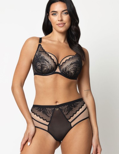 Бюстгальтер полупоролоновый Subtille ELZA semi-soft черный+бежевый, Цвет: черный+бежевый, Размеры: 75I, изображение 4