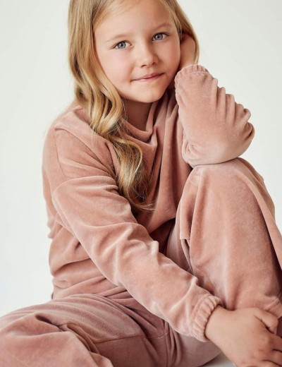 Велюровый домашний костюм Taro 3037/3049 BELLE, Цвет: бежевый, Размеры: 128, изображение 3