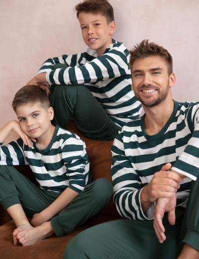 Пижама для мальчиков Taro 3082/3083/3088 BLAKE, Цвет: зеленый/белый, Размеры: 116, изображение 3