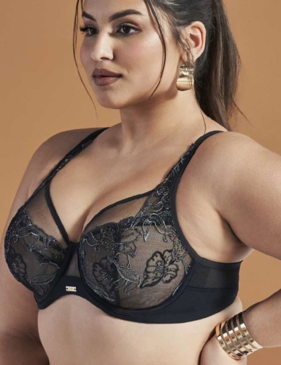 Мягкий бюстгальтер с вышивкой Ava TROPEA 2072 M Black, Цвет: черный, Размеры: 65H, изображение 3