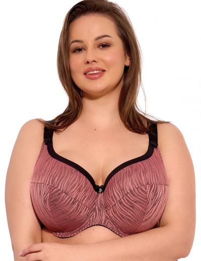 Бюстгальтер полупоролон размера плюс Gaia 1259 LISE PU MAXI античная роза, Цвет: античная роза, Размеры: 85K, изображение 5