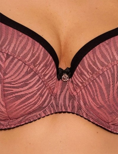 Бюстгальтер с полупоролоном Gaia 1259 LISE PU античная роза, Цвет: античная роза, Размеры: 75E, изображение 3