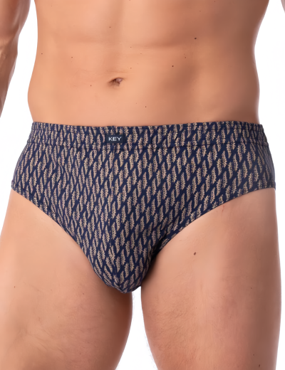 Набор трусов слипов Key MPC 821 (2 шт) синий+бежевый, Цвет: синий+бежевый, Размеры: L, изображение 2