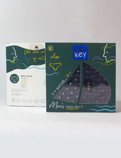 Набор трусов слипов Key MPC 945 (2 шт) синий, Цвет: синий, Размеры: L, изображение 3