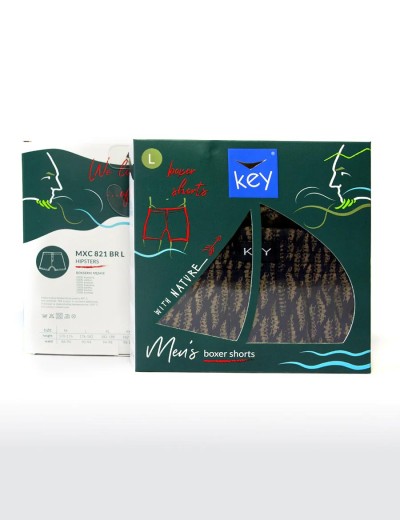 Мужские трусы-шорты Key MXC 821 темно-синий, Цвет: темно-синий, Размеры: 3XL, изображение 2