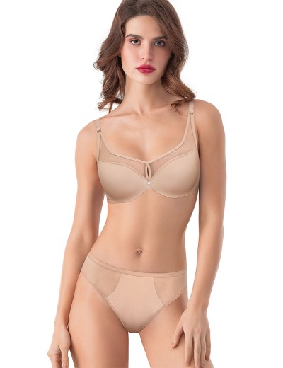 Бюстгальтер формованный пуш-ап Mioocchi ORNELLA 8192 nudo, Цвет: nudo (телесный), Размеры: 70D, изображение 2