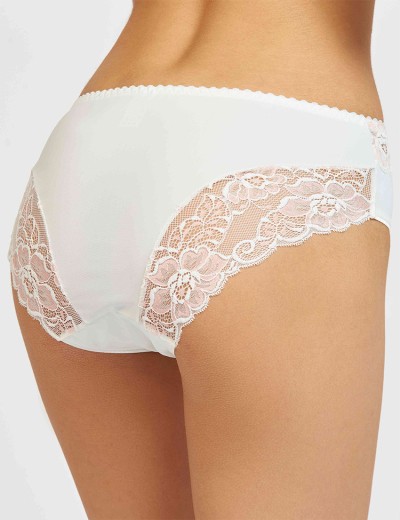 Трусы слипы биколор Simona M 035 молоко-роза, Цвет: молоко-роза, Размеры: M, изображение 2