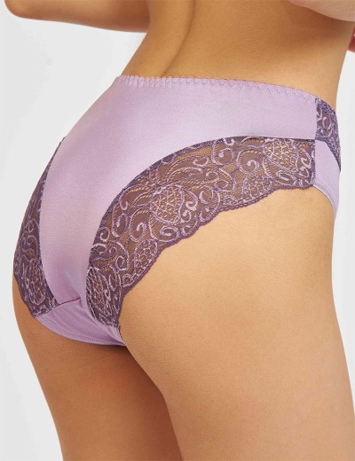 Трусы слипы биколор Simona M 035 серо-туман, Цвет: серо-туман, Размеры: XL, изображение 4