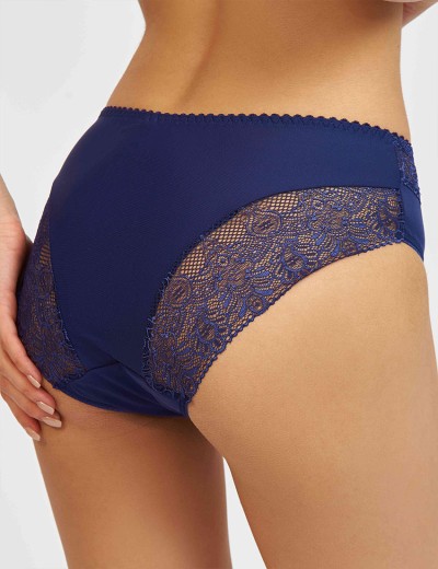 Трусы слипы Simona M 035 синий-сетка, Цвет: Синий-сетка, Размеры: M, изображение 2