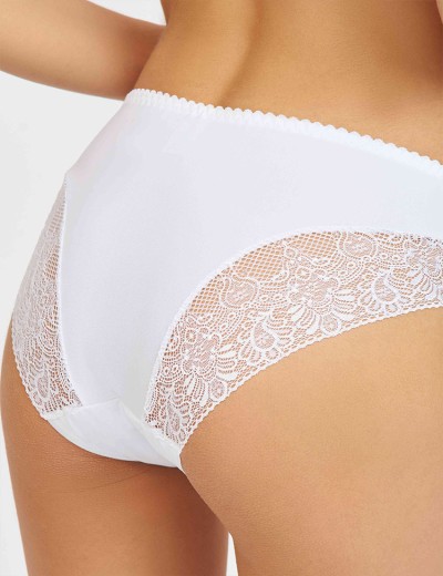 Трусы слипы Simona M 035 белая-сетка, Цвет: белая-сетка, Размеры: M, изображение 2