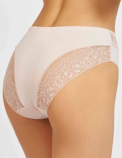 Трусы слипы Simona M 035 серебристый пион-сетка, Цвет: серебристый пион-сет, Размеры: M, изображение 2