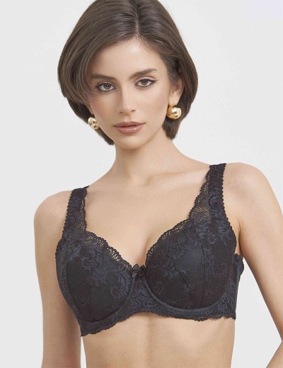 Бюстгальтер балконет Simona M 530/30 черный, Цвет: черный, Размеры: 80C, изображение 7