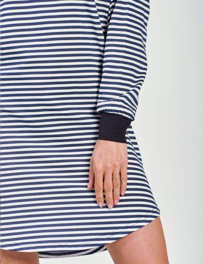 Сорочка с длинными рукавами Taro 3220 TRUDY, Цвет: темно-синий/белый, Размеры: XL, изображение 3