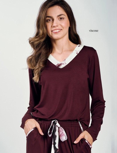 Домашний комплект Taro 3221 INDY, Цвет: сливовый, Размеры: S, изображение 3