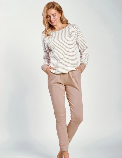 Женская трикотажная пижама Taro 3226 MAGGIE, Цвет: светло-бежевый, Размеры: XL, изображение 3