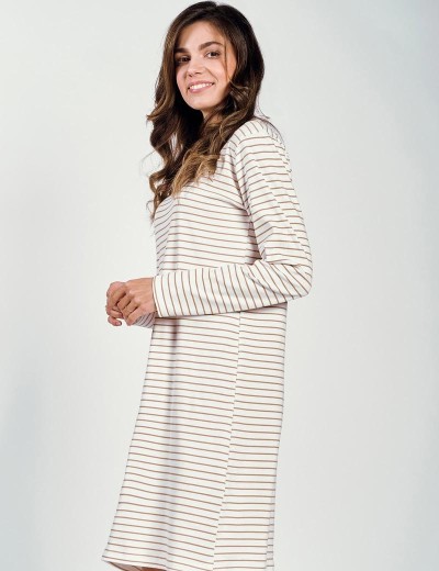 Женская трикотажная сорочка Taro 3227 MAGGIE, Цвет: светло-бежевый, Размеры: XL, изображение 2