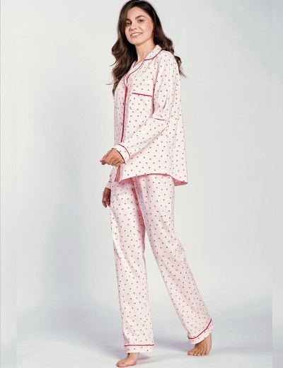 Светло-розовая женская пижама Taro 3228 SAANVI, Цвет: светло-розовый, Размеры: XL, изображение 4