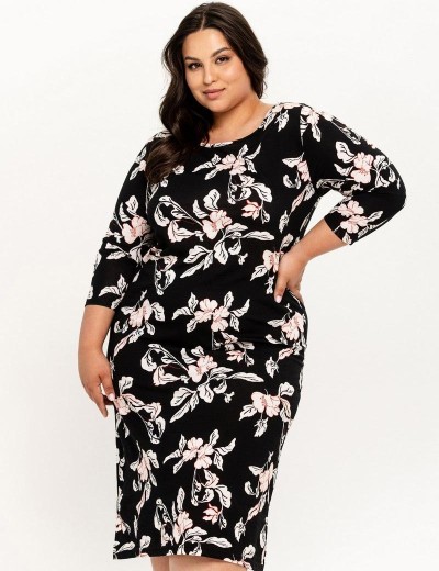 Ночная сорочка Taro 3233/3254 CHARLOTTE, Цвет: черный/бежевый, Размеры: 3XL, изображение 2