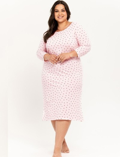 Хлопковая сорочка Taro 3259/3260 ANGIE, Цвет: светло-розовый, Размеры: 2XL, изображение 3