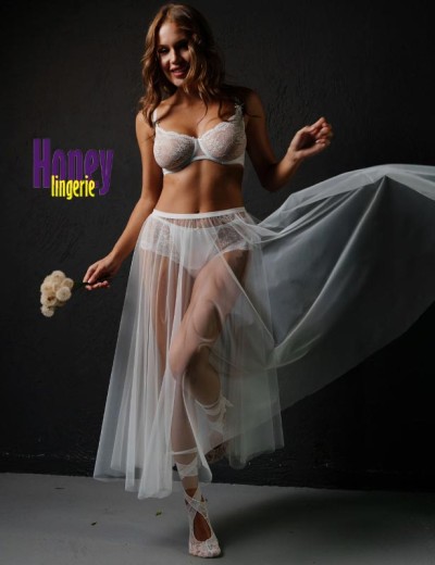 Мягкий кружевной бюстгальтер Honey H16-15-L белый, Цвет: белый, Размеры: 75A, изображение 4 Мягкий кружевной бюстгальтер Honey H16-15-L белый, Цвет: белый, Размеры: 75A, изображение 4