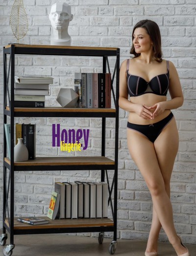 Бюстгальтер балконет тюльпан Honey H20-15-L черный, Цвет: черный, Размеры: 75G, изображение 4 Бюстгальтер балконет тюльпан Honey H20-15-L черный, Цвет: черный, Размеры: 75G, изображение 4