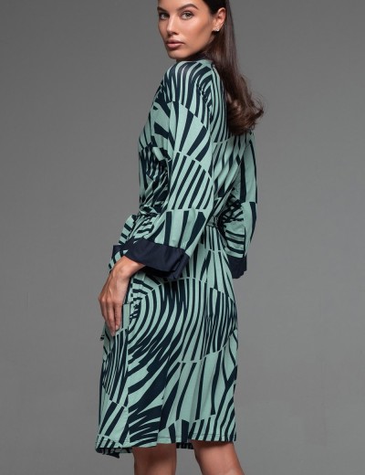 Трикотажный халат Mia-Amore COURTNEY 5203, Цвет: темно-синий, Размеры: S/M, изображение 3