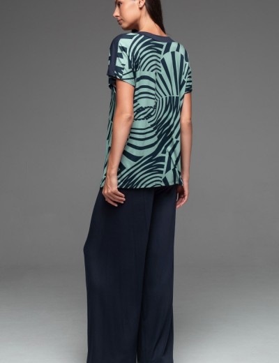 Комплект топ со штанами Mia-Amore COURTNEY 5206, Цвет: темно-синий, Размеры: S, изображение 2