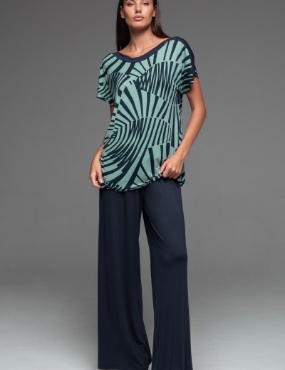 Комплект топ со штанами Mia-Amore COURTNEY 5206, Цвет: темно-синий, Размеры: S, изображение 3