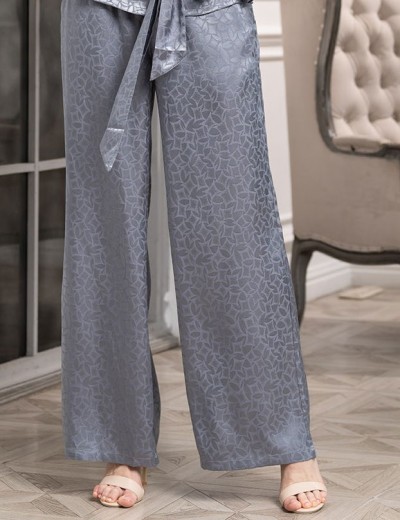 Атласный комплект Mia-Amore JOANNA 7314 серебристый, Цвет: серебристый, Размеры: L, изображение 5