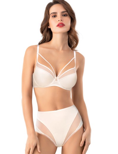 Трусики слипы высокие Mioocchi ORNELLA 8293 latte di cocco, Цвет: latte di cocco (крем, Размеры: L, изображение 2