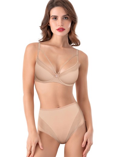 Трусики слипы высокие Mioocchi ORNELLA 8293 nudo, Цвет: nudo (телесный), Размеры: M, изображение 2