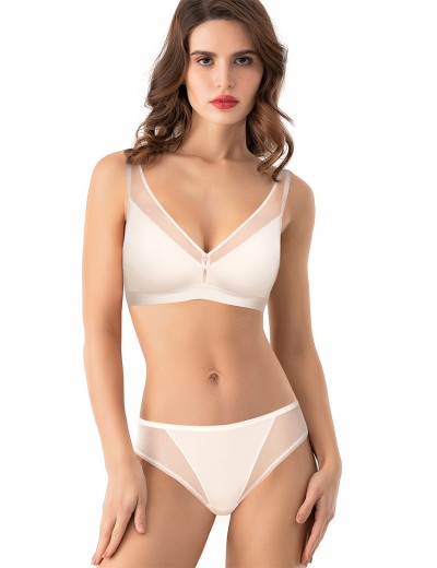 Бюстгальтер бралетт без косточек Mioocchi ORNELLA 8195 latte di cocco, Цвет: latte di cocco (крем, Размеры: 85C, изображение 2