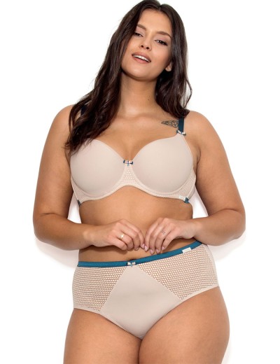 Бюстгальтер гладкий Nipplex ELENI U minimizer, Цвет: капучино, Размеры: 90E, изображение 2