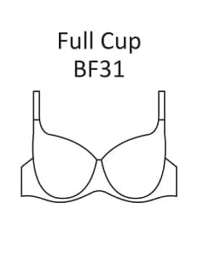 Гладкий бюстгальтер Mefemi ANNA U minimizer черный, Цвет: черный, Размеры: 65E, изображение 10