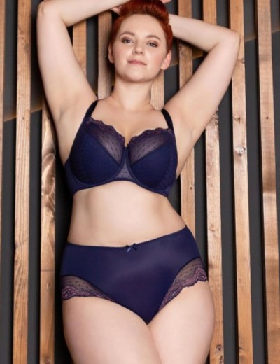 Высокие трусы слипы Sermija 182-21-AK синий сапфир, Цвет: синий сапфир, Размеры: 6XL, изображение 2