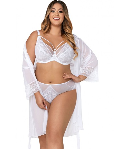 Пеньюар Ava PENIUAR VENUS 001, Цвет: белый, Размеры: 4XL, изображение 5