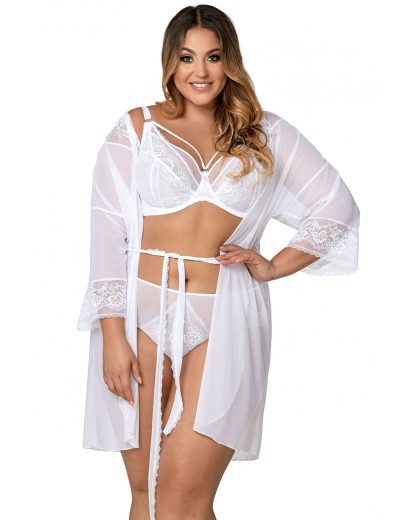 Пеньюар Ava PENIUAR VENUS 001, Цвет: белый, Размеры: 4XL, изображение 3