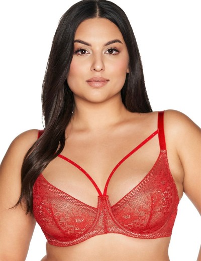 Бюстгальтер полумягкий Ava CROWN 2127 PU Red, Цвет: красный, Размеры: 80F, изображение 4