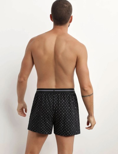 Мужские свободные трусы Dim 0DCF черный набивной, Цвет: черный, Размеры: S, изображение 2