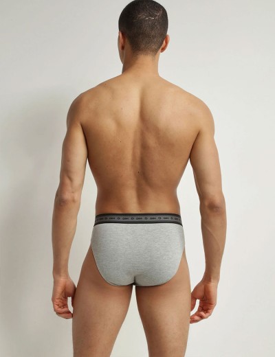 Трусы слипы в наборе (2 шт) Dim 0DI4 черный/серый, Цвет: черный/серый, Размеры: 2XL, изображение 3