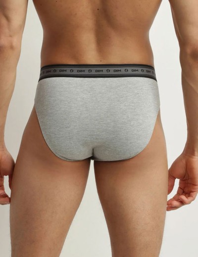 Трусы слипы в наборе (2 шт) Dim 0DI4 черный/серый, Цвет: черный/серый, Размеры: 2XL, изображение 2