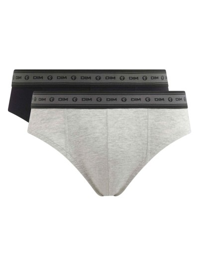 Трусы слипы в наборе (2 шт) Dim 0DI4 черный/серый, Цвет: черный/серый, Размеры: 2XL, изображение 4