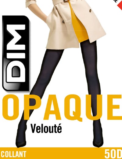 Велюровые колготки Dim 1312 STYLE OPAQUE 50 den карбон, Цвет: карбон, Размеры: 1/2, изображение 2