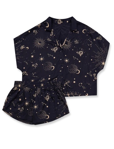 Пижама с шортами Esotiq 42079 JUPITER, Цвет: сине-черный, Размеры: L, изображение 6